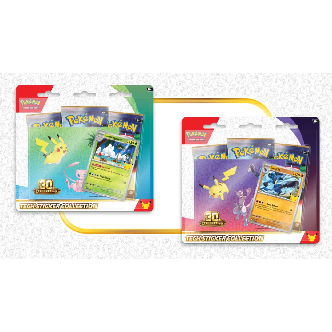 Pokemon 30th Celebration: Tech Sticker Collection