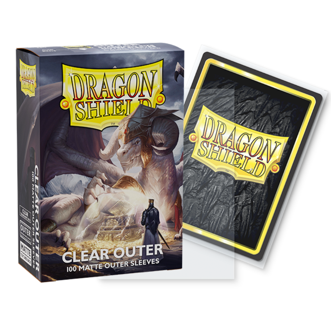Dragon Shield Sleeves: Outer Sleeves Standard Matte - Clear 100CT