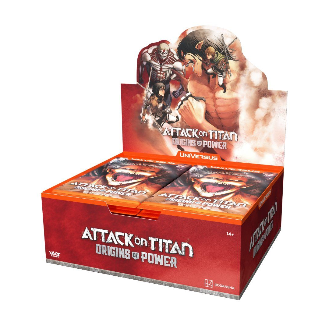 UniVersus CCG: Attack on Titan - Origins of Power Booster Box AO Games UniVersus CCG: Attack on Titan - Origins of Power Booster Box AO Games