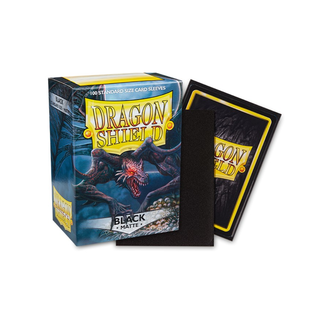 Dragon Shield Sleeves: Standard Matte - Black 100CT