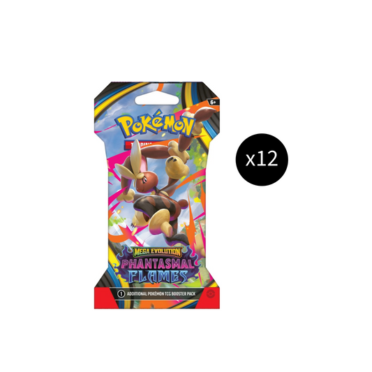 Pokemon Mega Evolutions: Phantasmal Flames Sleeved Booster [Set of 12]