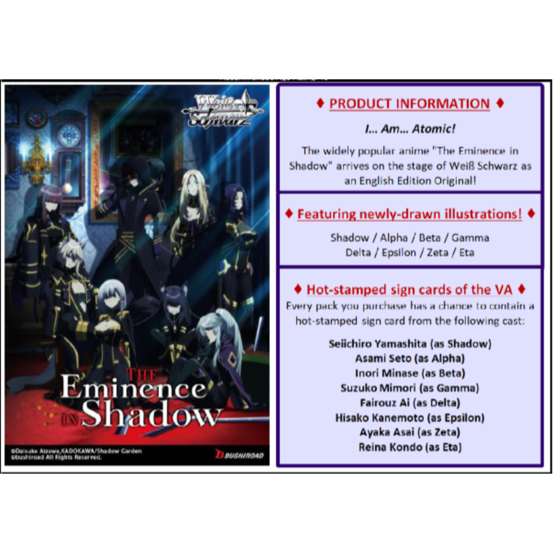 The Eminence in Shadow Booster Box Case