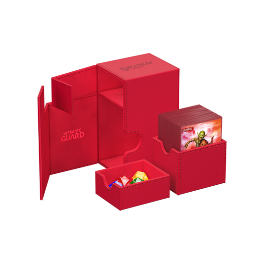 Ultimate Guard Flip`n`Tray 80+ Monocolor Red