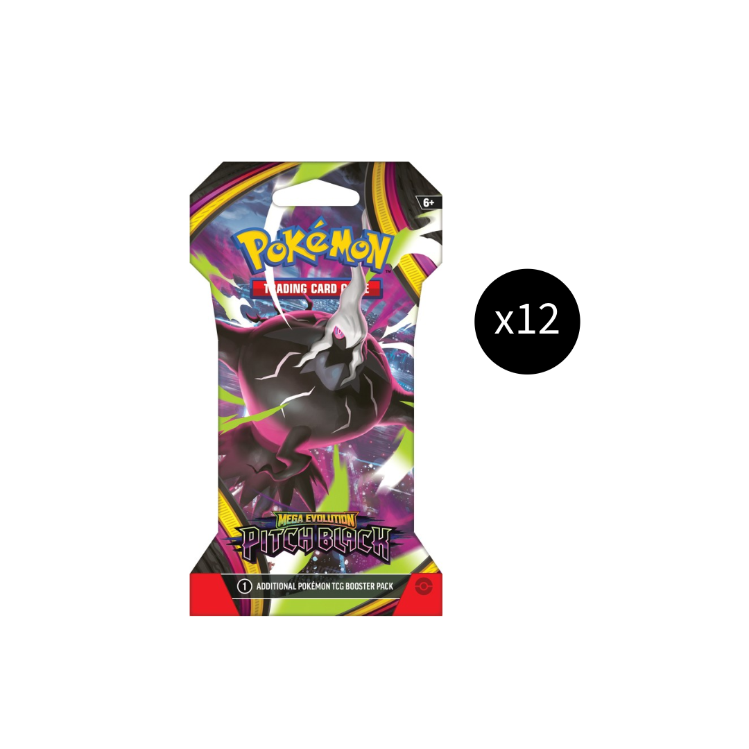 Pokemon Mega Evolutions: Pitch Black Sleeved Booster [Set of 12]