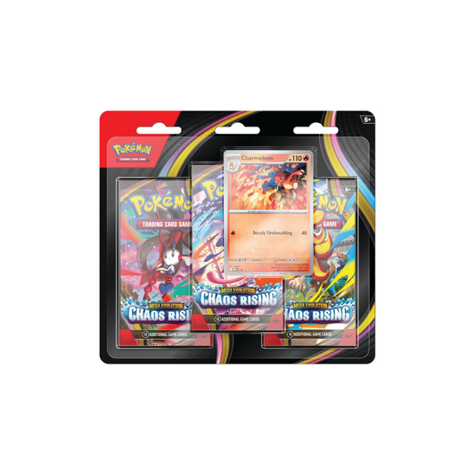 Pokemon Mega Evolutions: Chaos Rising 3-Pack Blister