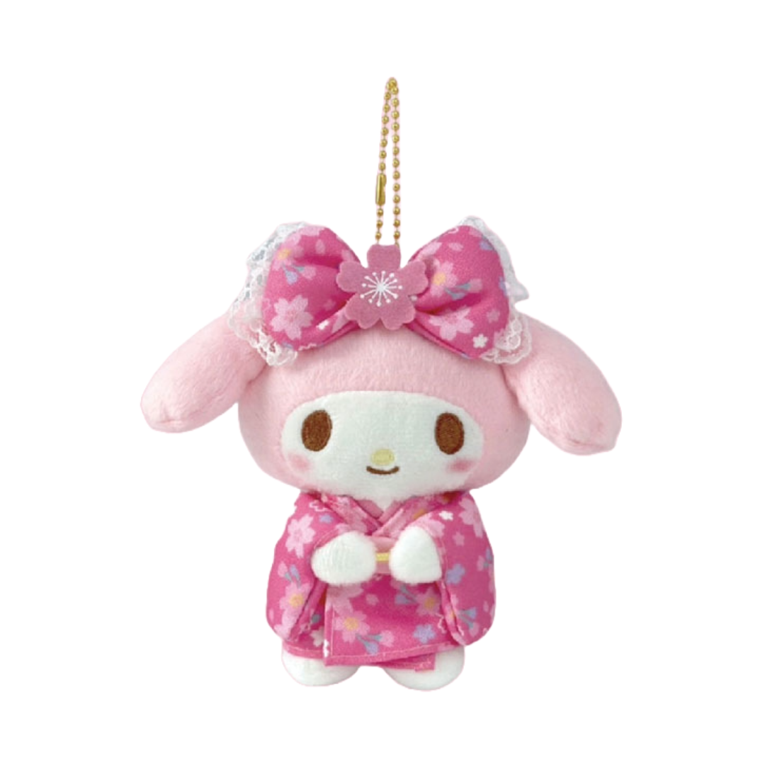 Sanrio Characters Cherry Blossom Kimono My Melody Plush Dangler