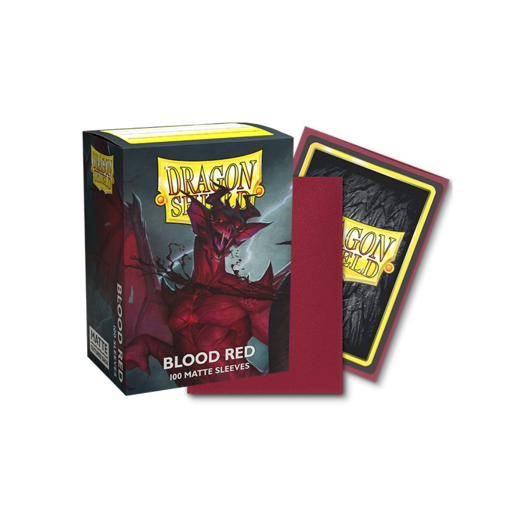 Dragon Shield Sleeves: Standard Matte - Blood Red 100CT